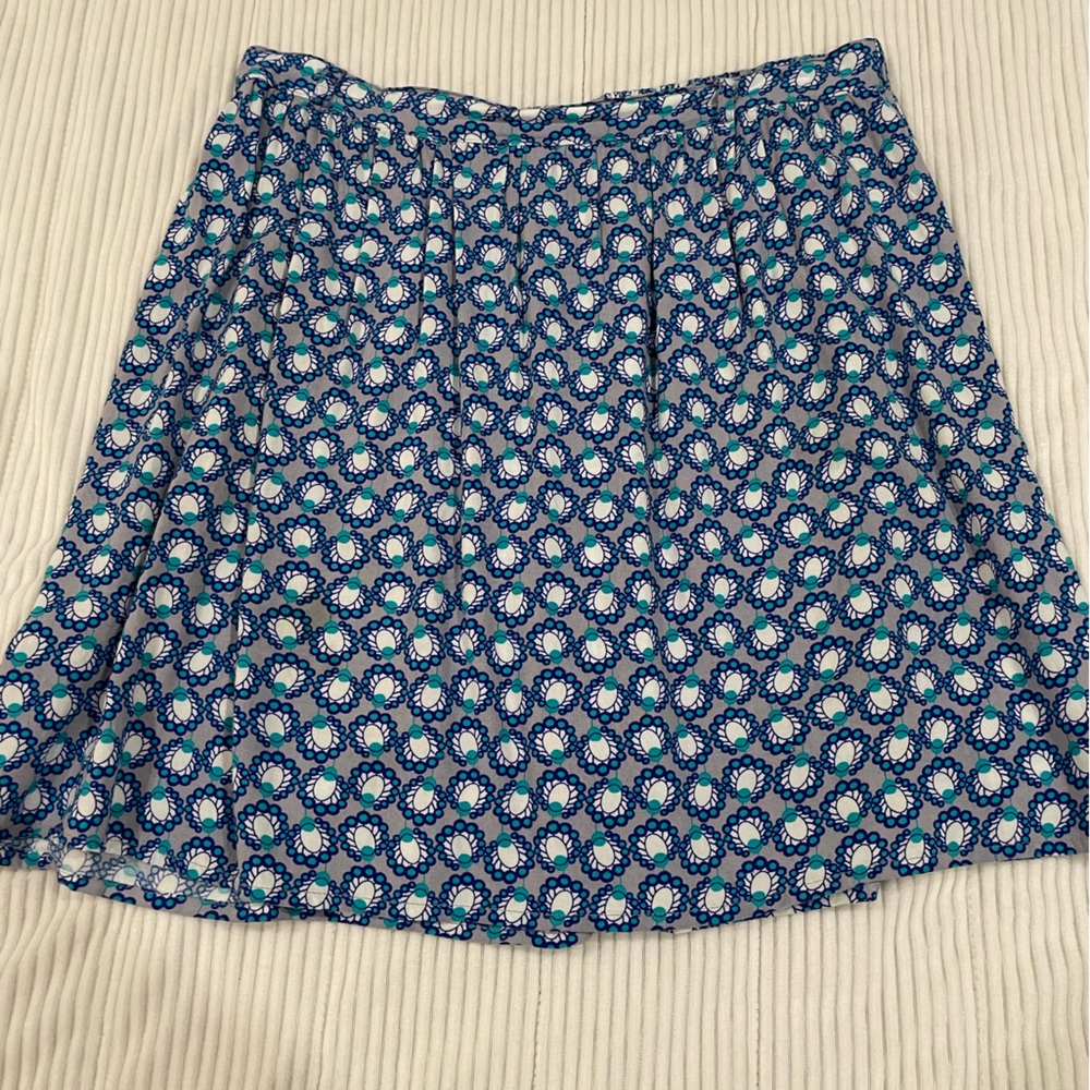 Mossimo Supply Co. Blue and Gray Patterned Skirt